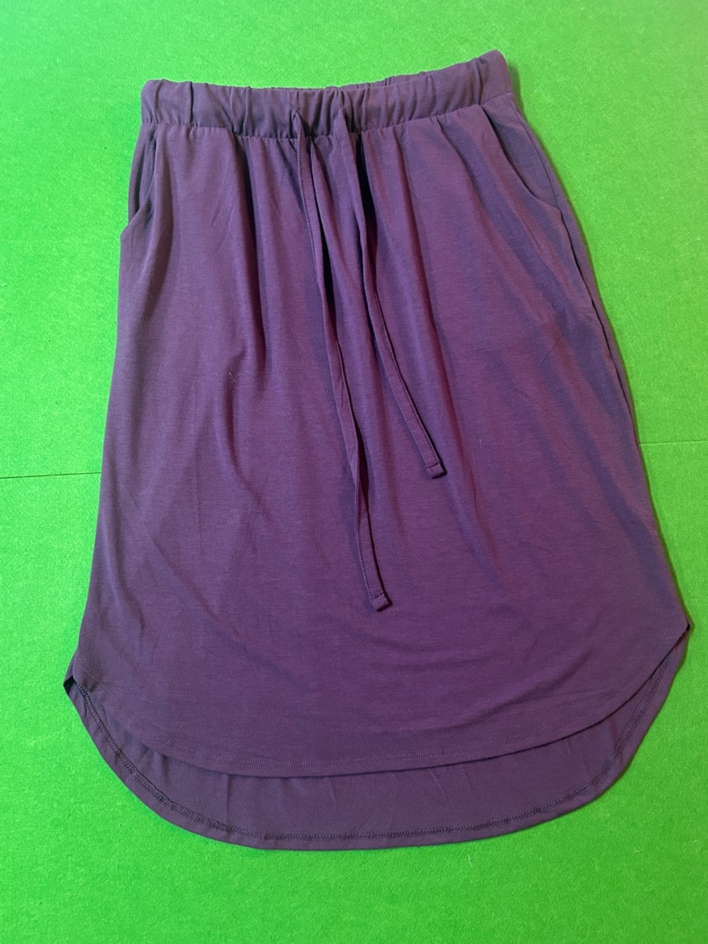 Zenana Purple High-Low Drawstring Skirt XL Fairy Flow Soft Maxi Length